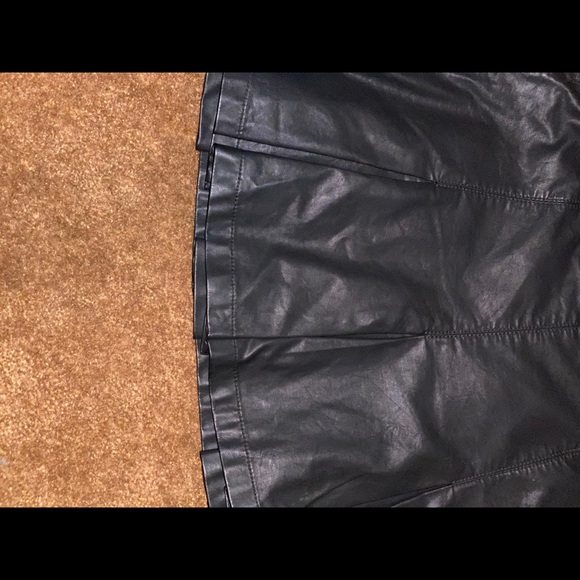 Free People Black Leather Mini - Picture 2 of 4